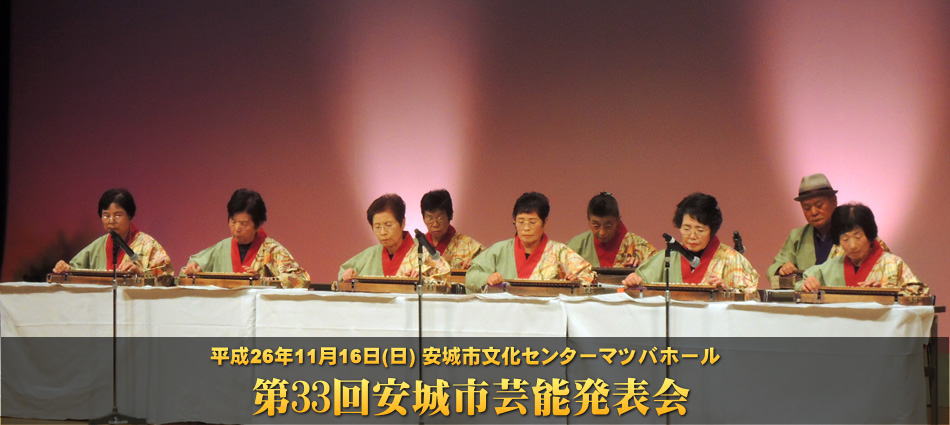 安城市芸能発表会大正琴演奏写真1